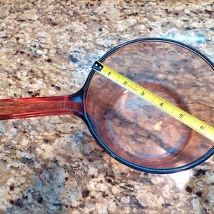 Vintage Visions Corning Glass Sauce Pan Pot Brown